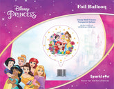 Disney Princess Multi Princess Transparent Balloon, Pack of 1